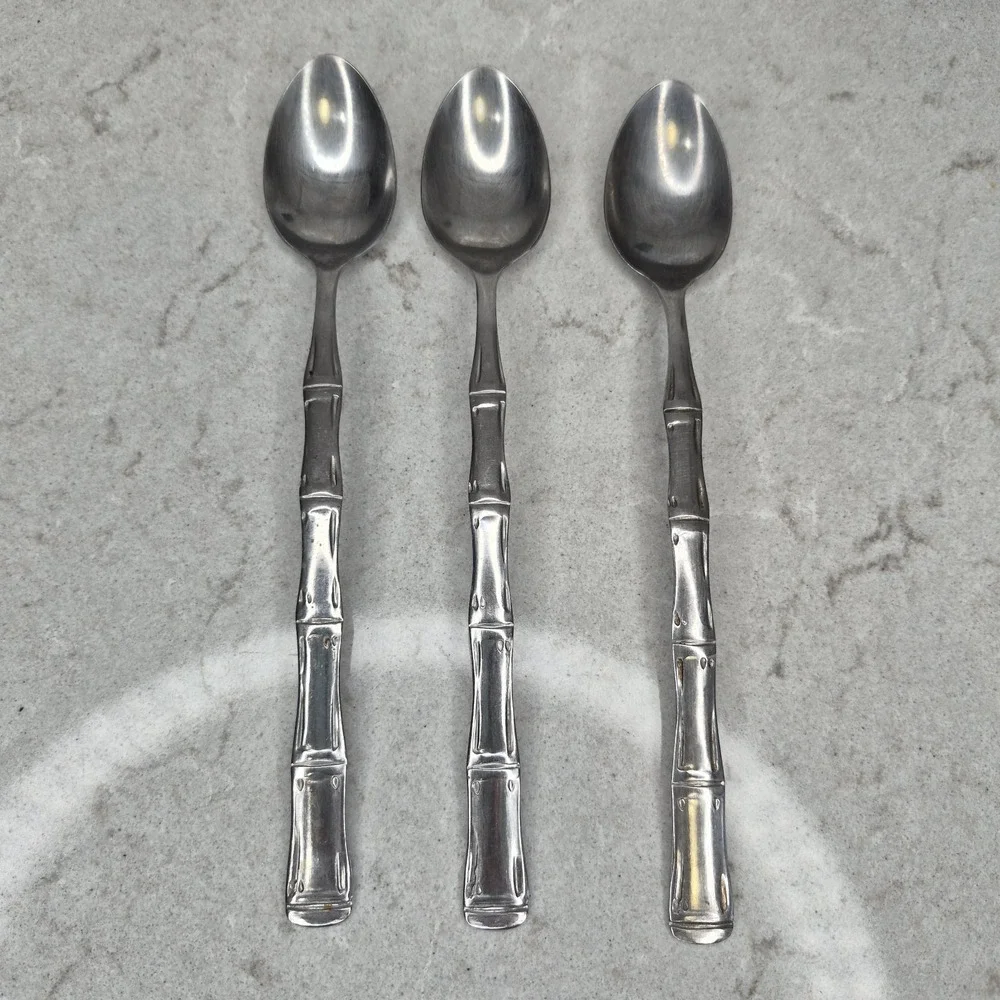 3 Northland Japan‎ Stainless Steel Bamboo Spoons